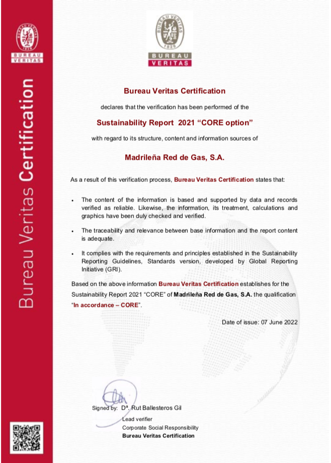 Certification MRG